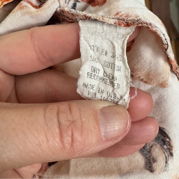 Rare Vintage 90s Anthropologie Wild Horse Blouse Western Cowgirl Shirt S - Picture 9 of 9